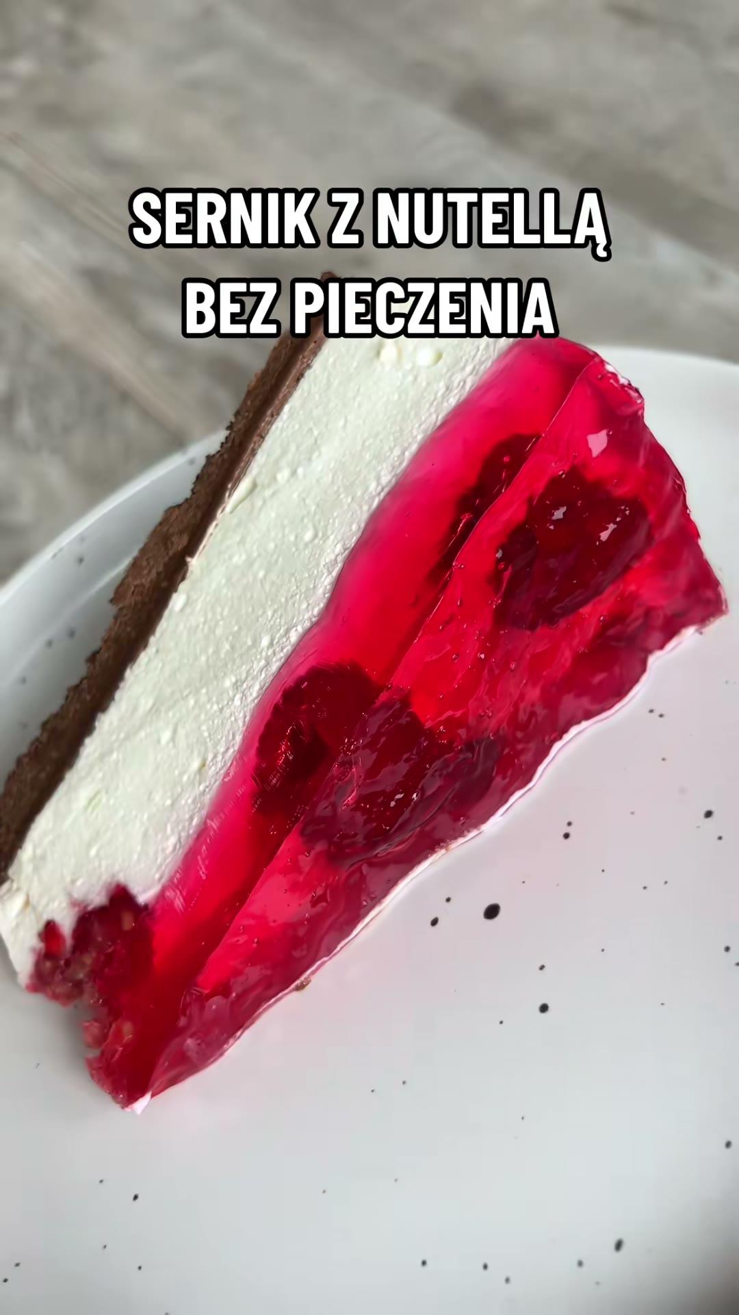 Sernik z Nutellą bez pieczenia