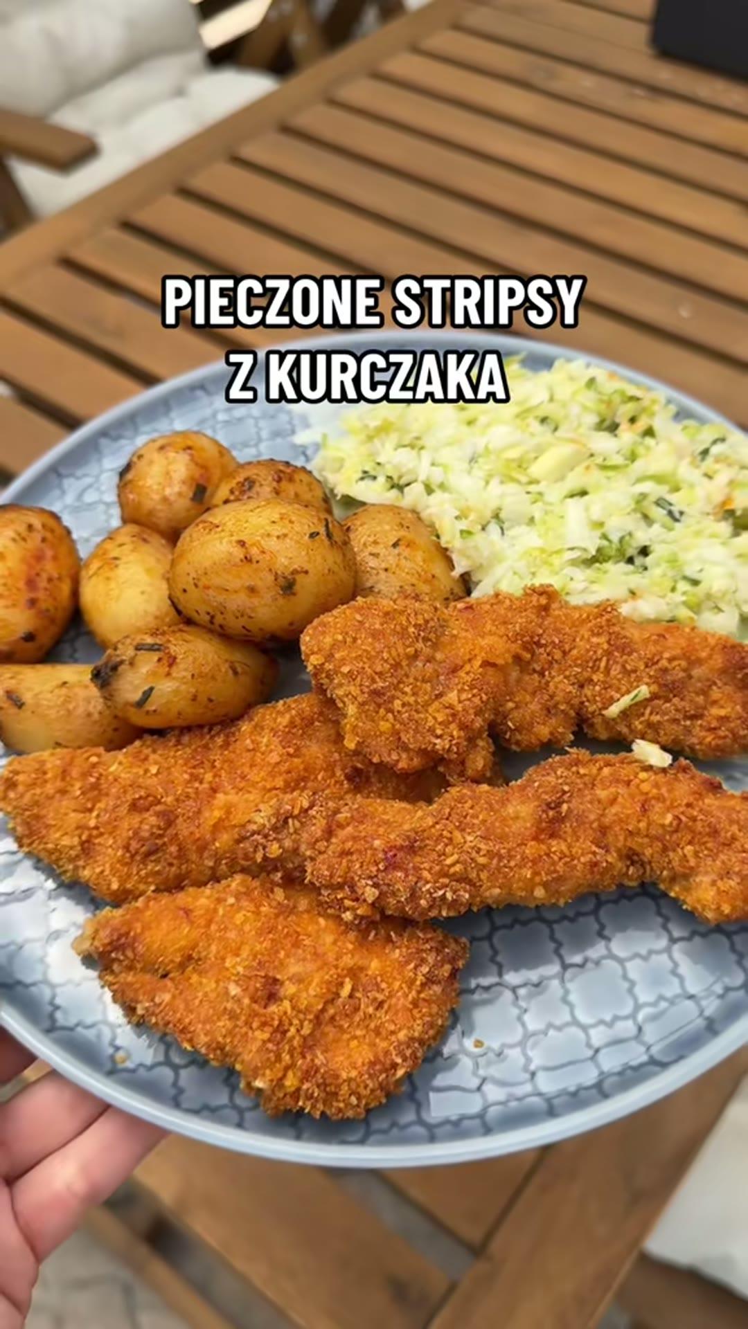 Zdjęcie poglądowe dla Pieczone stripsy z kurczaka