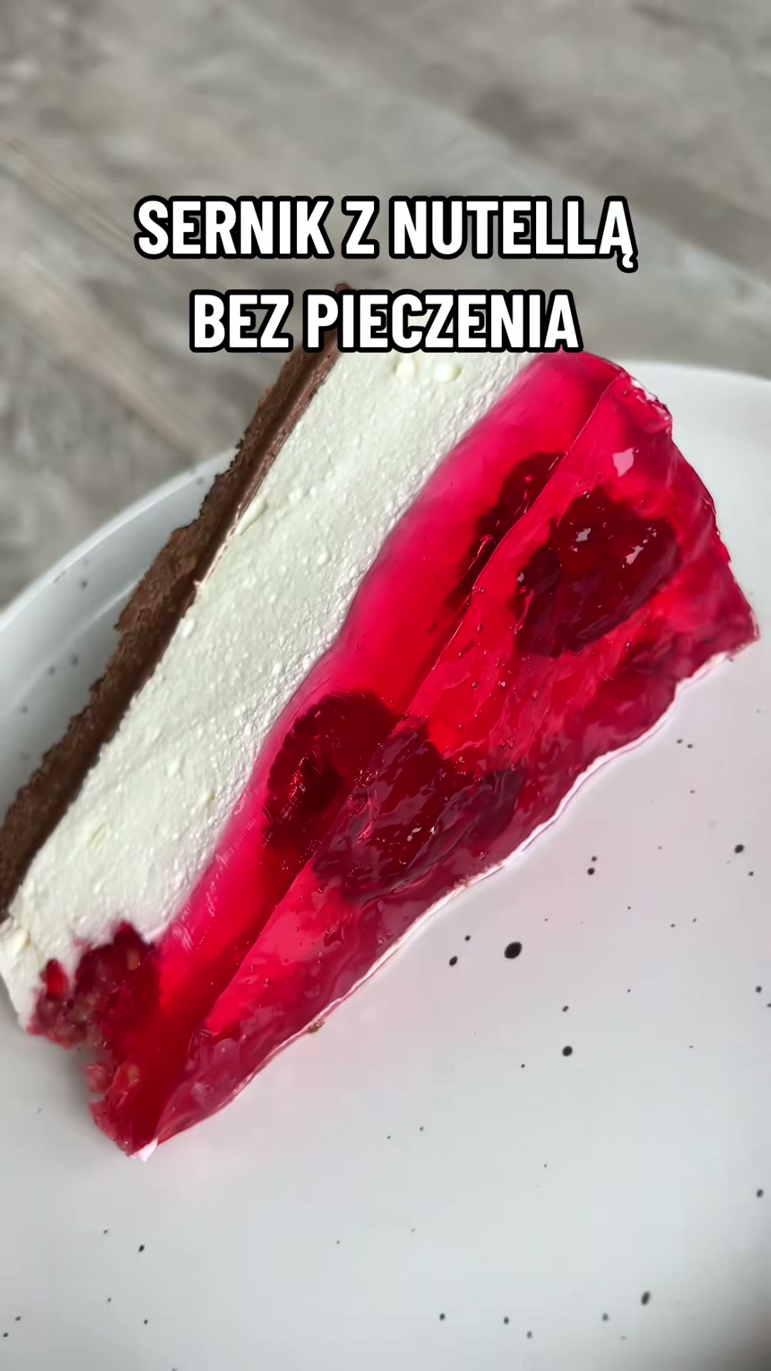 Sernik z Nutellą bez pieczenia