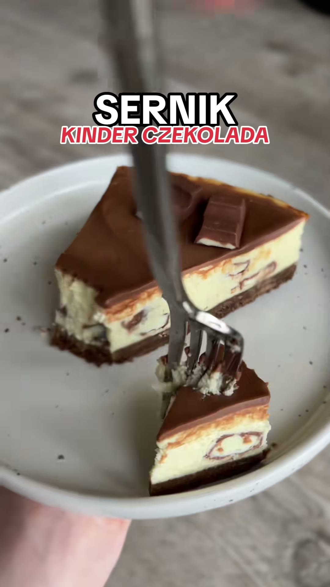 Sernik Kinder Czekolada