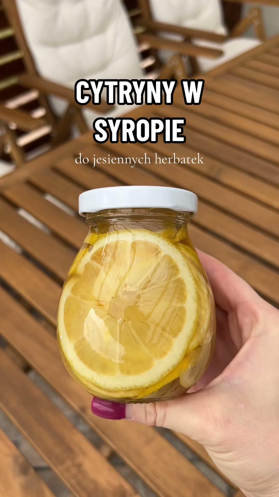 Zdjęcie poglądowe dla Cytryny w syropie imbirowym do herbaty