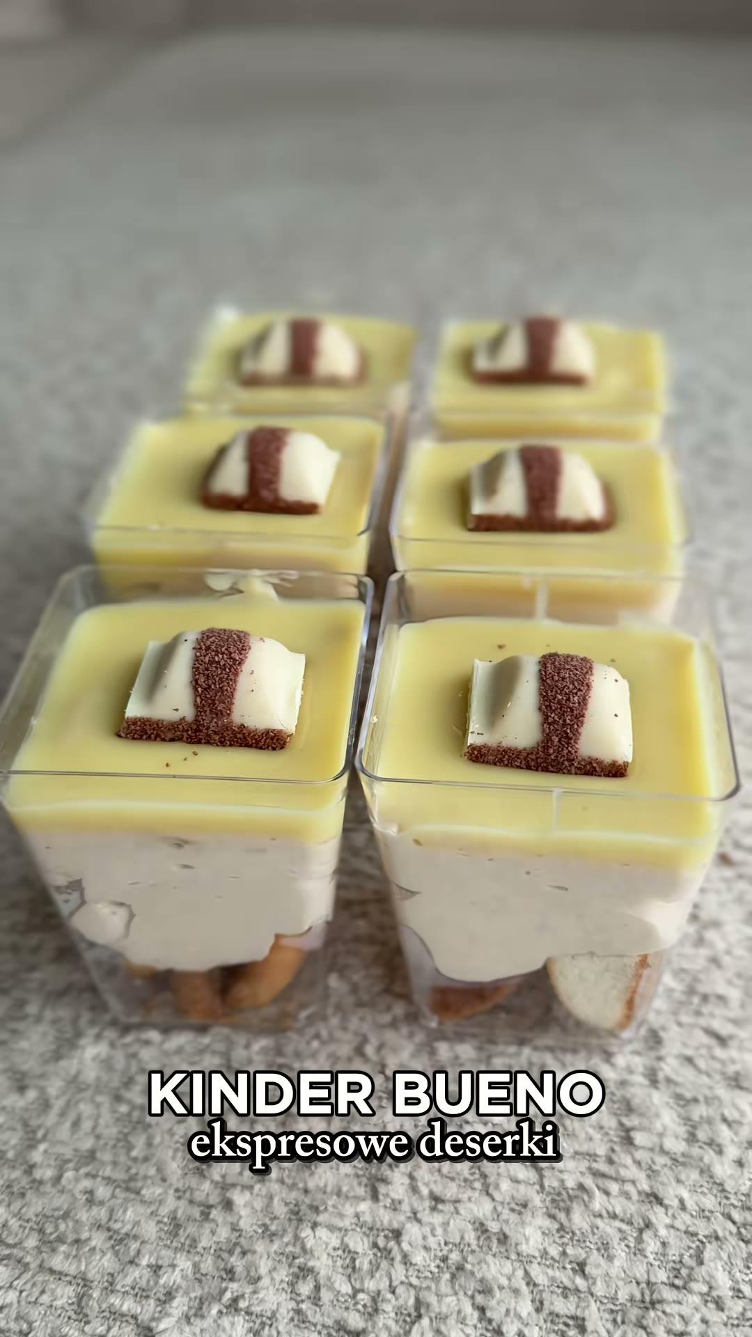 Ekspresowe deserki Kinder Bueno bez pieczenia