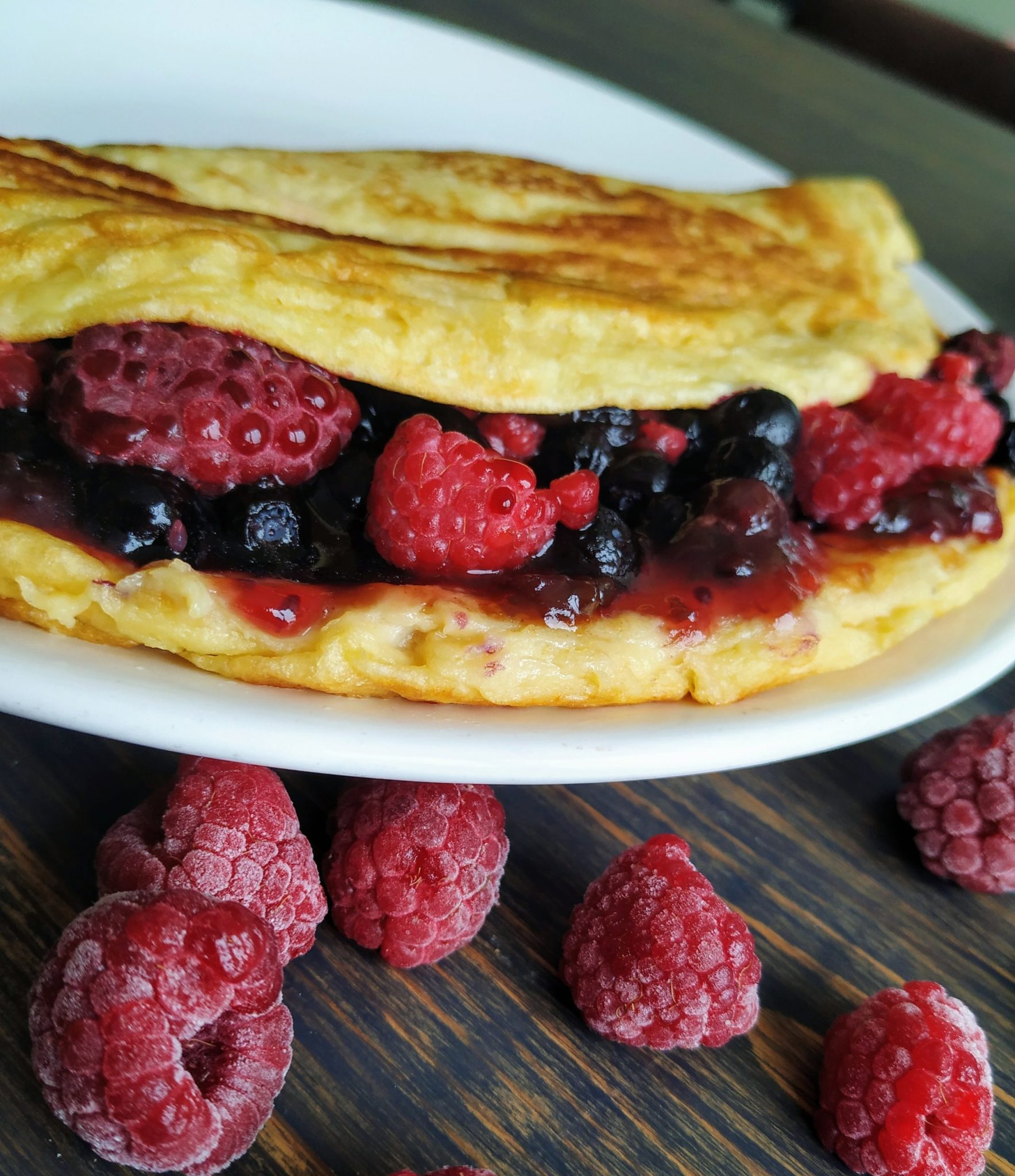 Zdjęcie poglądowe dla Omlet z budyniem waniliowym