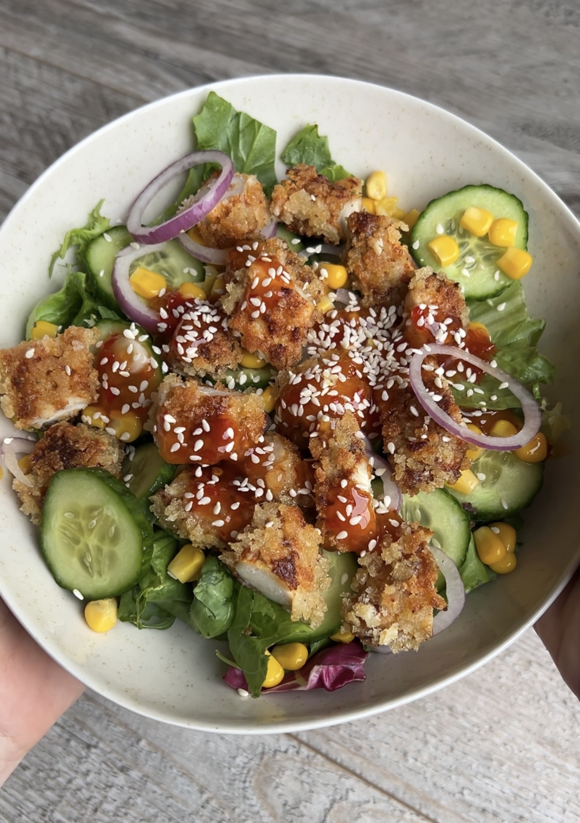 poke bowl inspirowany kfc sałatka domowa kfc